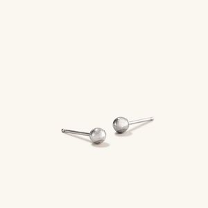 Mejuri Sphere Studs 14k White Gold Earrings 3mm